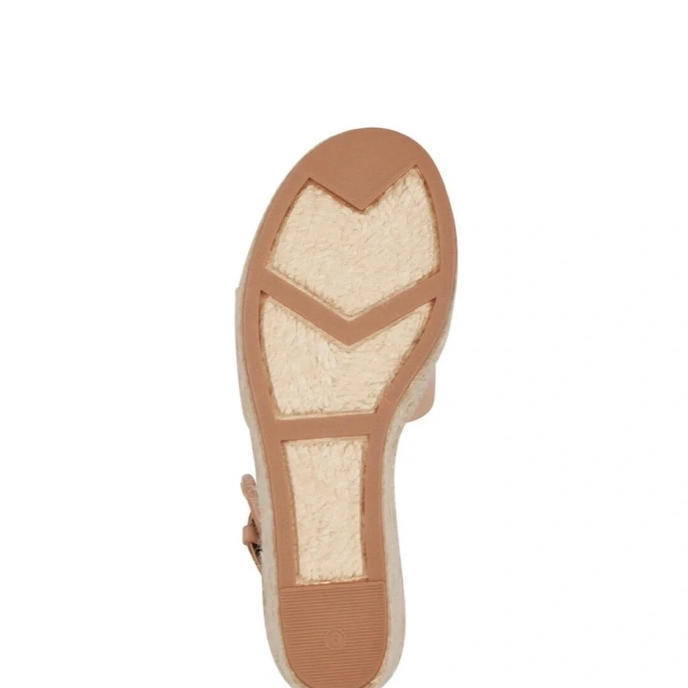 Marc Fisher Alida Espadrille Wedge Sandals In Light Pink Size 7.5 - Picture 4 of 16